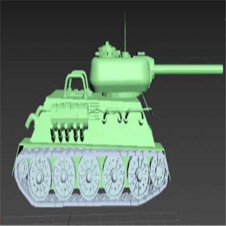 鱼峰充气军用坦克模型